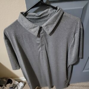 Mens Gray Polo Size Large
